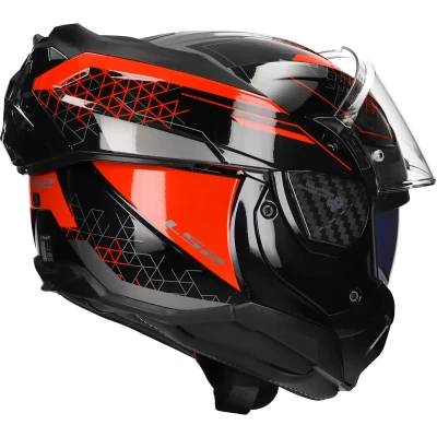 Afbeelding van LS2 FF910 Advant II Astral Helm, zwart rood, afmeting M voor man
