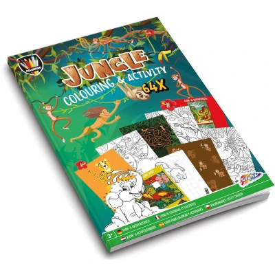 Afbeelding van Grafix kleur en activiteitenboek Jungle