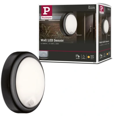 Afbeelding van Paulmann Wandlamp Buiten 15 W Met Bewegingsmelder IP44 Antraciet