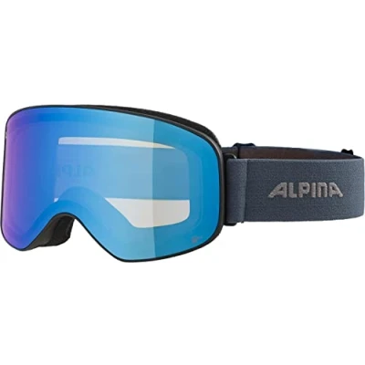 Afbeelding van Skibril Alpina Slope Q Lite Black/Dirblue Matt