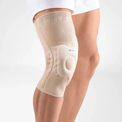 Afbeelding van Bauerfeind GenuTrain A3 Artrose Kniebrace 6 Links Beige