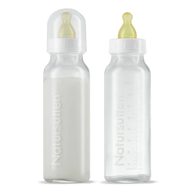 Afbeelding van Natursutten Flesvoeding drinkflessen 240ml 2x borosilicaatglas