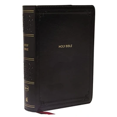 Afbeelding van Nkjv, Reference Bible, Compact, Leathersoft, Black, Red Letter Edition, Comfort Print: Holy New King James Version