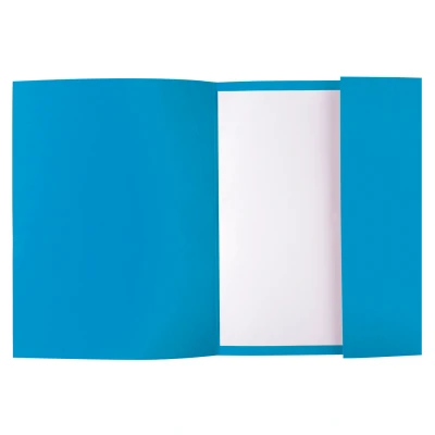 Afbeelding van 50 dossiermappen met 1 klep ROCK&#039;&#039;S 220 24x32cm Blauw per 5