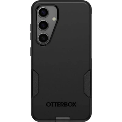 Afbeelding van OtterBox Samsung Galaxy S24 Commuter Series Case zwart, slank en stevig, zakvriendelijk, met poortbescherming