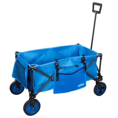 Afbeelding van Multifunctionele kar Aktive Zwart Polyester PVC Staal 88 x 108 47 cm Opvouwbaar Strand