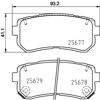 Afbeelding van Remblokkenset, schijfrem HELLA PAGID 8DB 355 020 851