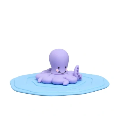 Afbeelding van Leonardo BAMBINI AVVENTUE Drinkglas Deksel Blauw Octopus Raket