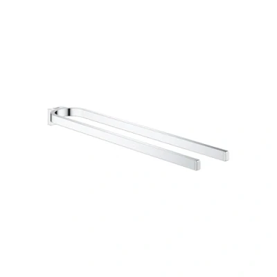 Afbeelding van Grohe selection handdoekhouder dubbel 2x arm 400mm vast metaal chroom 41059000