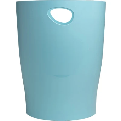 Afbeelding van Exacompta Ref. 45333D Set van 8 prullenbakken ECOBIN Skandi met handgrepen Volume 15 liter Afmetingen 26,3 x 33,5 cm Voor kantoor of thuis Kleur Frosted Blue