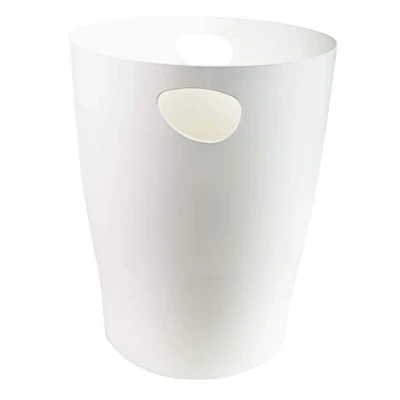 Afbeelding van Exacompta Ref. 45313D 8 prullenmanden ECOBIN met handgrepen volume 15 liter geschikt voor kantoor en thuiskantoor afmetingen: 26,3 x 33,5 cm ondoorzichtig wit