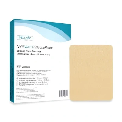 Afbeelding van MedVance TM Silicone Adhesive Foam Absorbent Dressing, 10 cm x 12.5 Box of 5 dressings