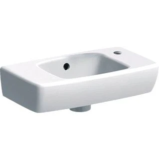 Afbeelding van Geberit Renova Compact fontein kraangat rechts wit (45 x 25 cm) 1