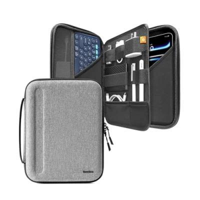 Afbeelding van tomtoc portfolio tablet hoes voor 11 inch iPad Pro M4 OLED 2024, Air M2 M2&amp;M1, 5, 10, harde beschermhoes Magic/Smart Keyboard/Accessoires