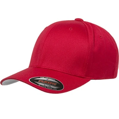 Afbeelding van Flex fit Flexfit Athletic Baseball getailleerd Cap voor heren, Rood, L/XL