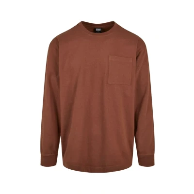 Afbeelding van Urban Classics Heavy Oversized Longsleeve, Heren, Maat: Small, Bark