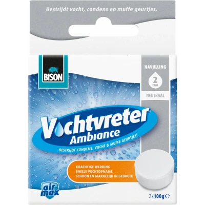 Afbeelding van Bison vochtvreter ambiance tab 2x 100 gr, neutraal