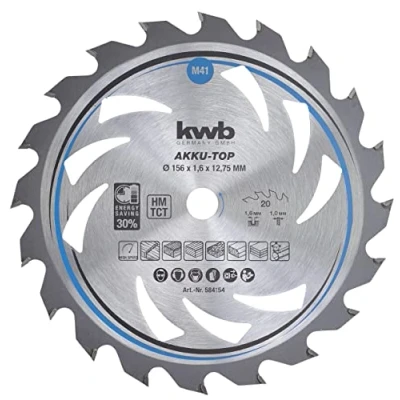 Afbeelding van KWB cirkelzaagblad ø 156 x 1,6 12.75 mm 20 tands