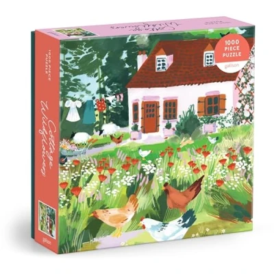 Afbeelding van Cottage Wildflowers 1000 Piece Puzzle in a Square Box