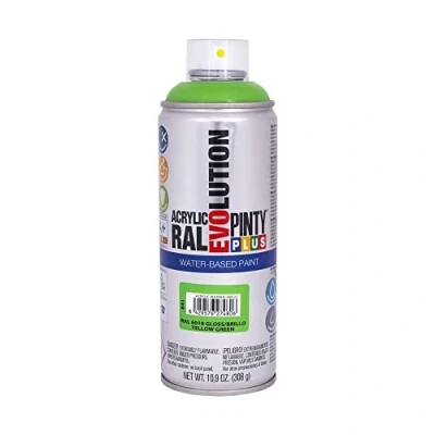 Afbeelding van Sprayverf Pintyplus Evolution RAL 6018 Waterbasis Yellow Green 400 ml