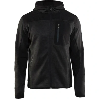 Afbeelding van Blaklader Gebreid vest met softshell 4930 2117 Donkergrijs/Zwart
