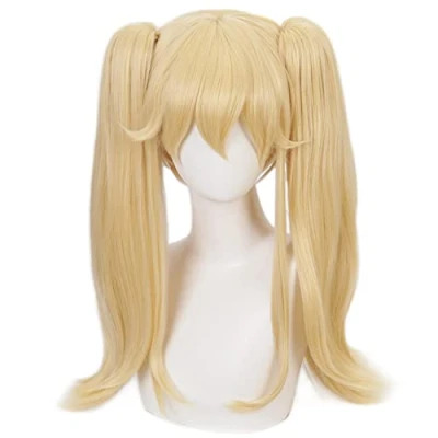 Afbeelding van HIROAKIYA Mary Saotome Wig, Kakegurui Cosplay Wig Clip Ponytails with Cap
