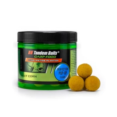 Afbeelding van Tandem Baits Karpervoer Visvoer Pop Ups Boilies Zig Rig Chod Haak aas Carp Food Perfection Up 16 mm 70 g Suikermaïs