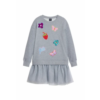 Afbeelding van Desigual Jurk grijs / gemengde kleuren