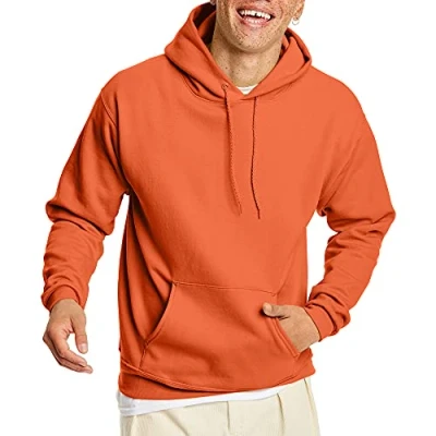 Afbeelding van Hanes Heren trui EcoSmart Hooded Sweatshirt, Oranje, S