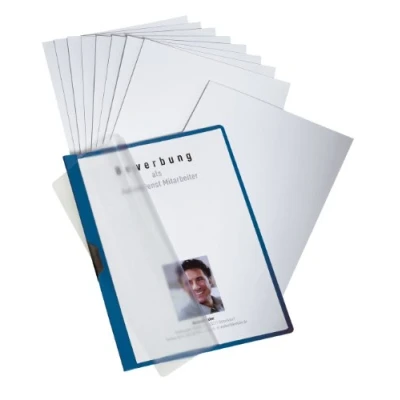 Afbeelding van Durable 258607 Duraclip sollicitatieset professioneel, voor 3 toepassingen, donkerblauw, Duitstalig