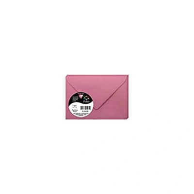 Afbeelding van Clairefontaine 55650C verpakking met 20 pollen enveloppen. Mini formaat 7,5 x 10 cm, 120 g, ideaal voor uitnodigingen en correspondentie, hortensiaroze, 1