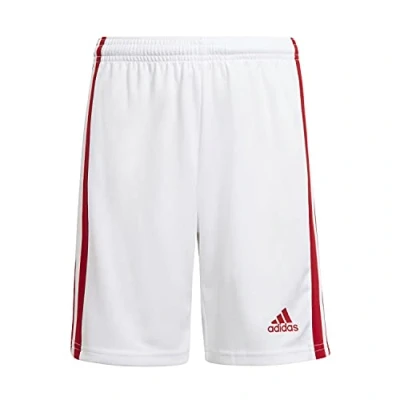 Afbeelding van adidas Jongens Squadra 21 Shorts, White/Team Power Red, 13 14 Years