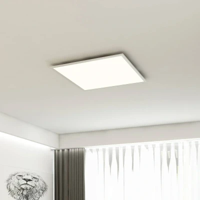 Afbeelding van Briloner Leuchten Plafondlamppaneel, LED, woonkamerlamp, plafondlamp, 38W, vierkant, wit, 59,5 cm