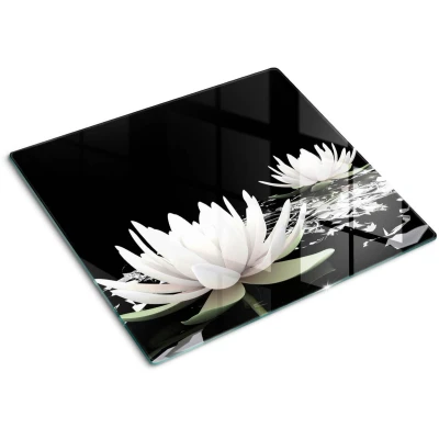 Afbeelding van Tulup Glazen snijplank 60x52cm Fornuisafdekplaat Kookplaatafdekking Gehard glas Antislip keuken Achterwand