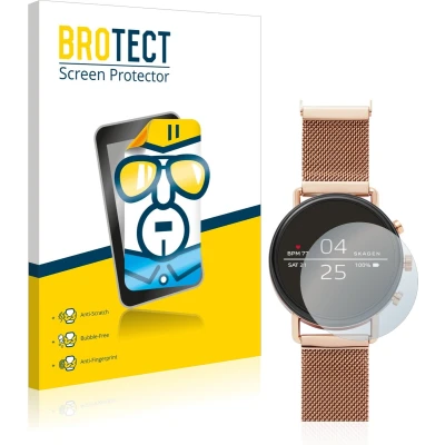Afbeelding van BROTECT (2 Stuks) Schermbeschermer voor Skagen Smartwatch Falster 40mm Screen Protector Transparant