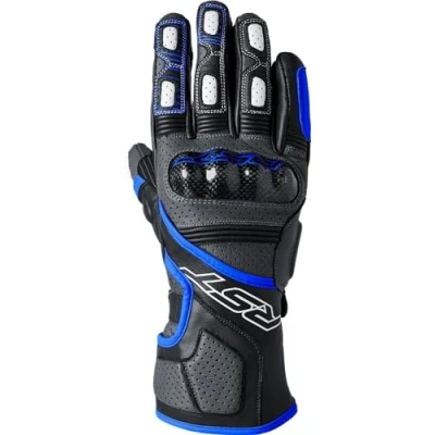 Afbeelding van RST Fulcrum CE geperforeerde lederen sport motorhandschoenen (grijs, blauw, zwart, L)