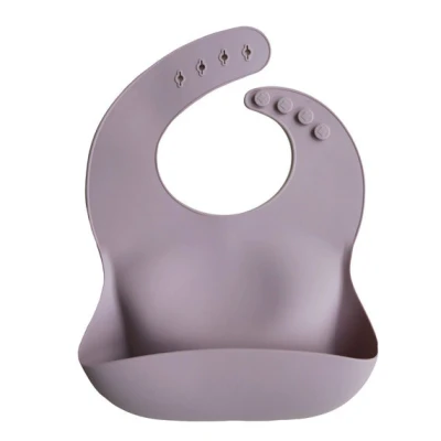Afbeelding van Mushie Slabbetje Silicone BIB Pale Mauve
