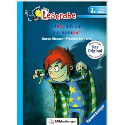 Afbeelding van Hilfe, ich bin ein Vampir Leserabe 2. Klasse Erstlesebuch ab 7 Jahren