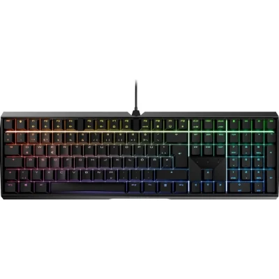 Afbeelding van CHERRY MX BOARD 3.0 S, Duitse lay out, QWERTZ toetsenbord, toetsenbord met draad, mechanisch gaming BROWN SWitCHES, Zwart