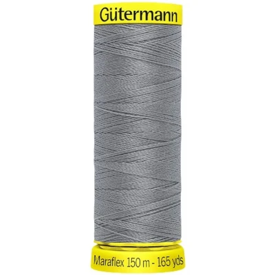 Afbeelding van Gütermann Maraflex grijs col. 40 150m 100% polybutylenterephithalat PBT elastisch naaigaren garen