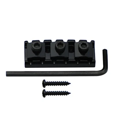 Afbeelding van FLEOR Gitaar Metalen String Lock Afsluitmoer voor Floyd Rose Stijl Elektrische Dubbele Systeem 43MM Zwart