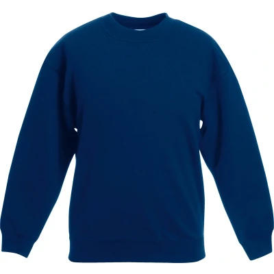 Afbeelding van Fruit Of The Loom Kids Unisex Klassieke 80/20 set in Sweater (2 stuks) (Marine)
