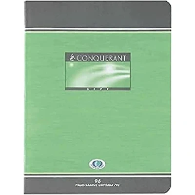 Afbeelding van Conquerant 100102555 schrijfblok &amp; schrift 96 vel Rood, Groen, Geel, Blauw