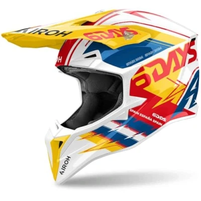 Afbeelding van Airoh Wraaap 6 Days Motorcross helm, veelkleurig, afmeting XS