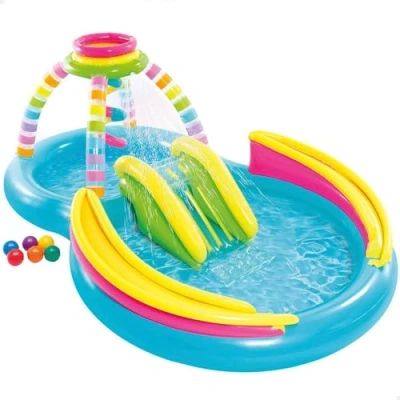 Afbeelding van Intex opblaasbaar waterpark Rainbow Funnel L295 x B191 H109 cm