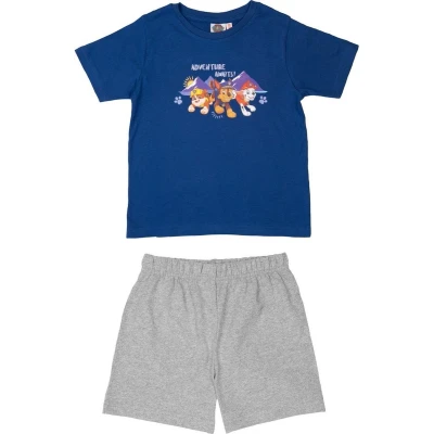 Afbeelding van Paw Patrol Pyjama / Shortama Adventure Awaits Blauw Katoen maat 110/116