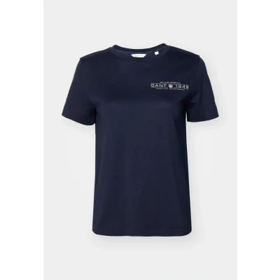 Afbeelding van GANT Shield Tshirt basic, Dames, Maat: Large, Blue