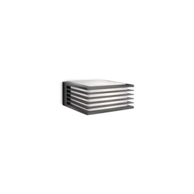Afbeelding van Philips myGarden Shades Wandlamp E27 15W Exclusief Lichtbron IP44 Weerbestendig Muurlamp Buitenlamp Antraciet