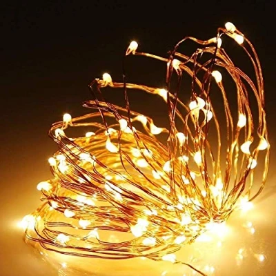 Afbeelding van SHATCHI 2M Lange 20 Warm Wit LED Lichten Micro Rijst Zilver Koperdraad Indoor Batterij Operated Firefly String Fairy Lights Bruiloft Kerst Decoraties Thuis Slaapkamer Decor