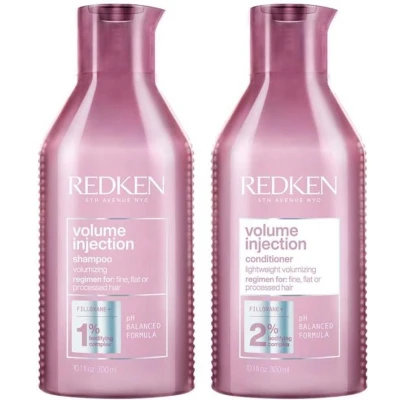 Afbeelding van Redken Volume Injection Shampoo 300ml + Conditioner bundel/set/pakket